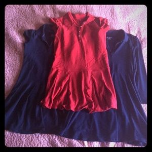 Girl’s Sz 10 polo style uniform dresses